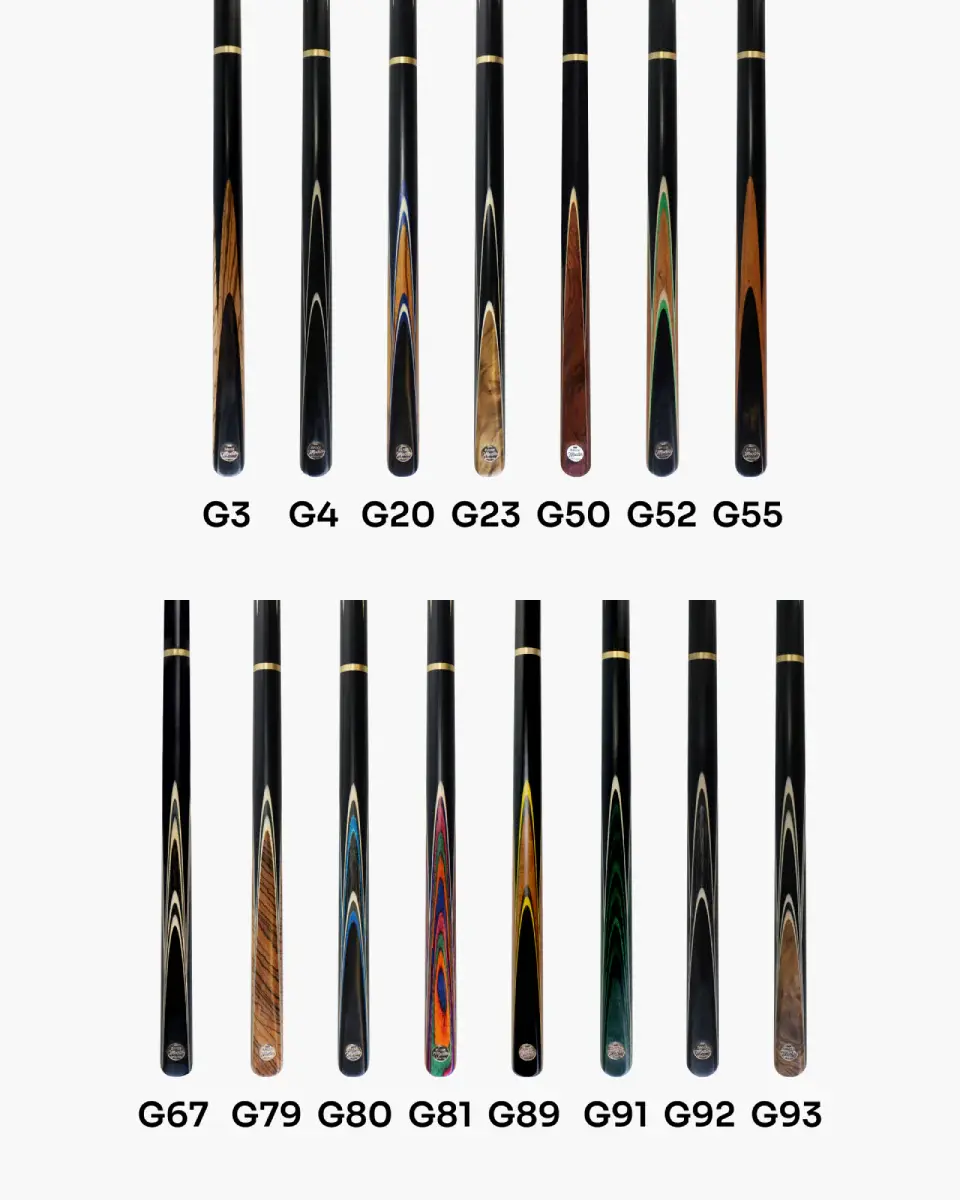 Thumbnail: BAIZE MASTER Gold Series 57 Inch ¾ Jointed Pool Cue 8.5mm Tip
