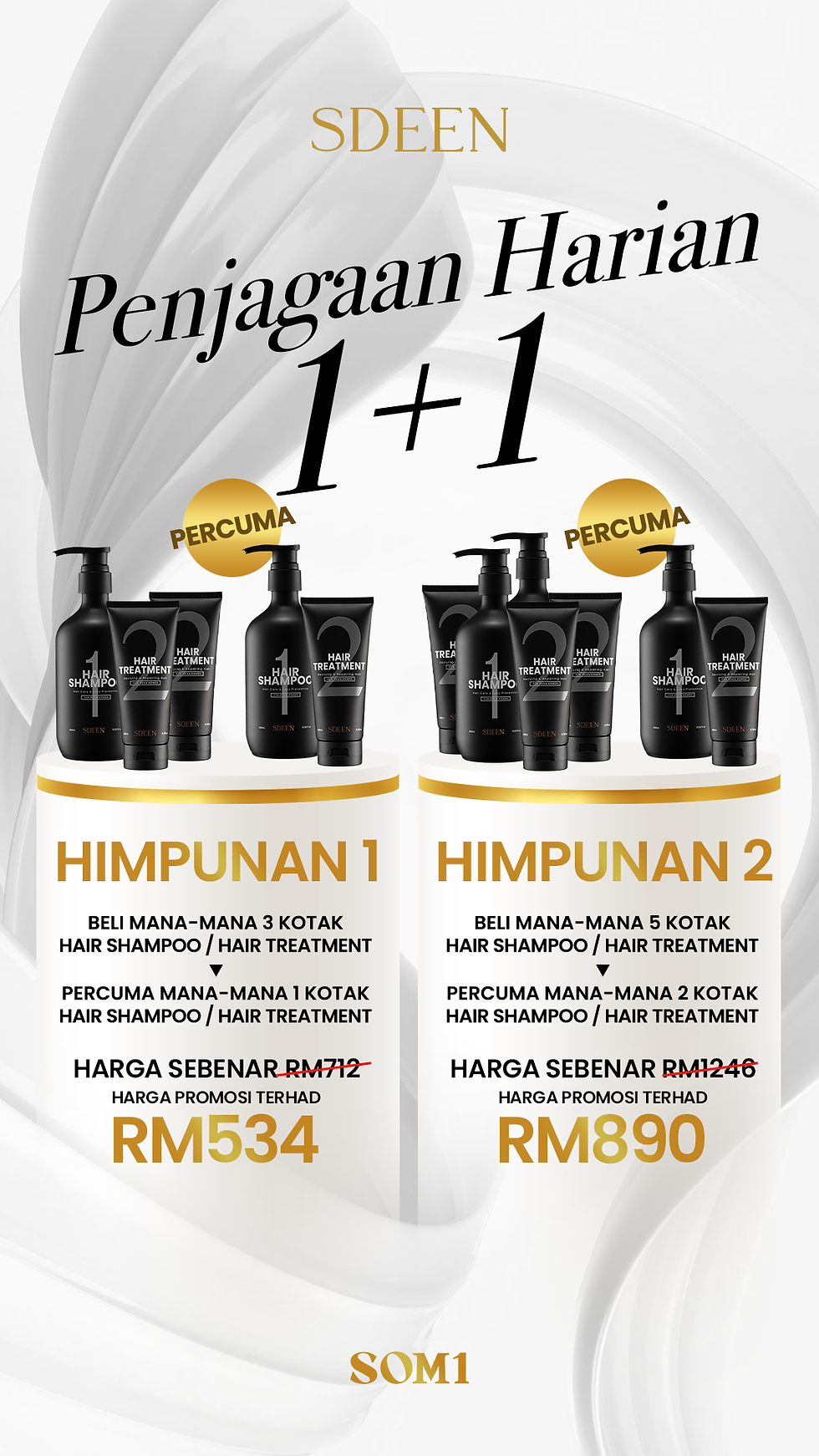Thumbnail: 🖤 SDEEN HAIRCARE 🖤 SUPER BUNDLE 1 ( BUY 3 FREE 1 ) ✨ FREE POSTAGE