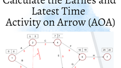 How to Calculate the Earlies and Latest Time on Activity on Arrow 