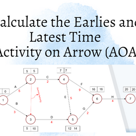 How to Calculate the Earlies and Latest Time on Activity on Arrow 