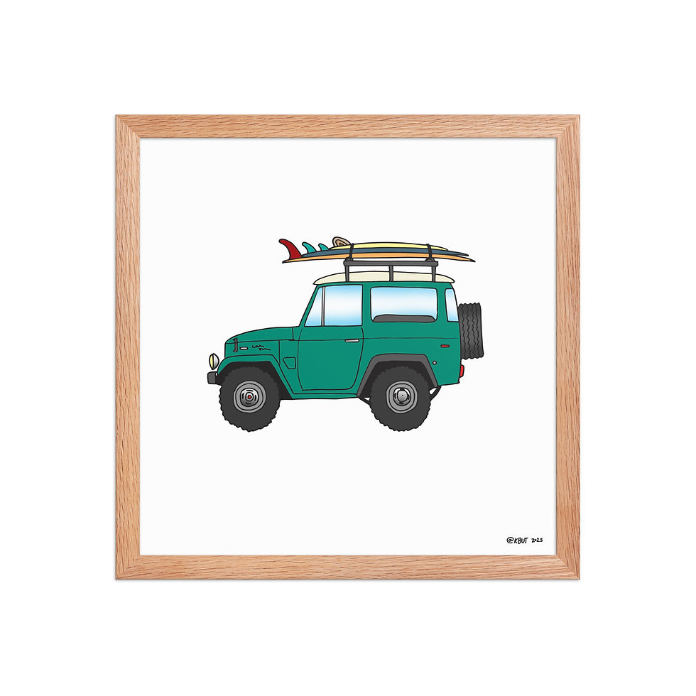 Thumbnail: 1968 Toyota LandCruiser FJ40 & Almond Three Board Quiver