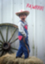 Cowboy and Cowgirl Bib Overalls