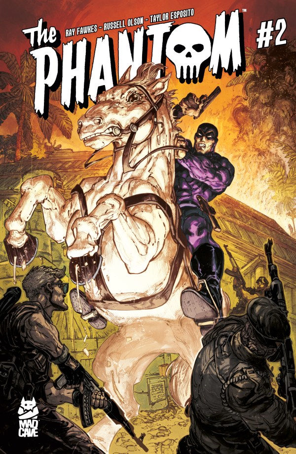 The Phantom #2 cover by Freddie Williams II