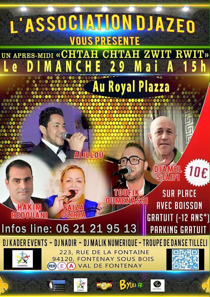 DJ ORIENTAL SUR PARIS, DJ KADER EVENTS, AZ EVENTS, AZ EVENTS ORIENTAL, DJAMEL STAIFI, FAIZA DZIRIA,