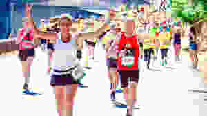 Lauf Sportevent Frauen Laufen