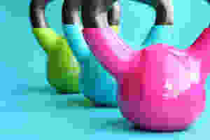 Kettlebells bunt