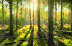 Wald Sonne Moos