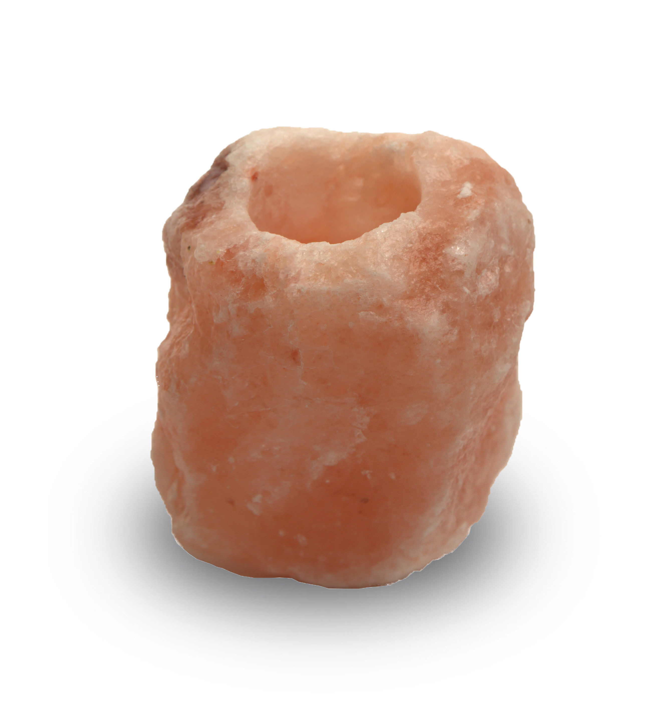 Himalayan Salt Natural-Cut Candleholder with ionization protection zone of 45'
