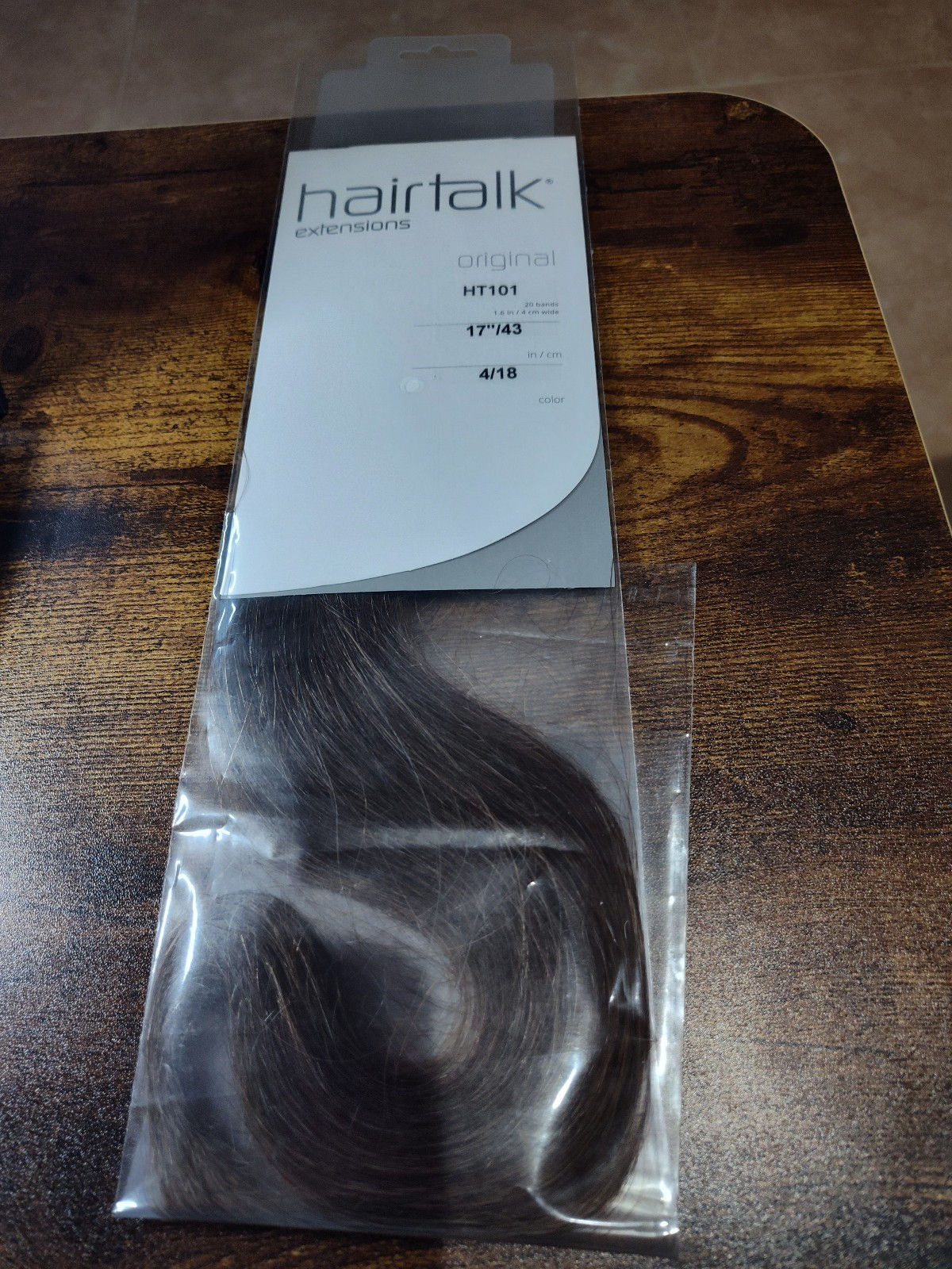 Hairtalk Hair Extensions original Tape-in 20 bands HT101 17" 43cm 4/18