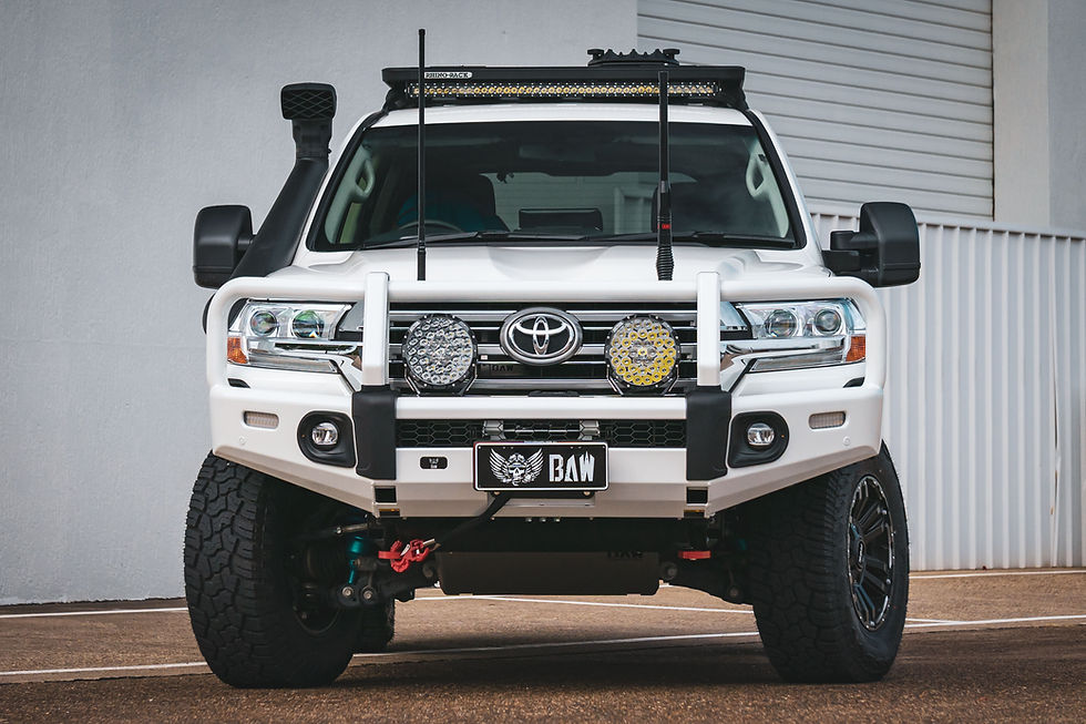Toyota LandCruiser 200 Series fitted with a Stocklock Torque Converter Control Module, designed to improve towing performance and off-road capability.
