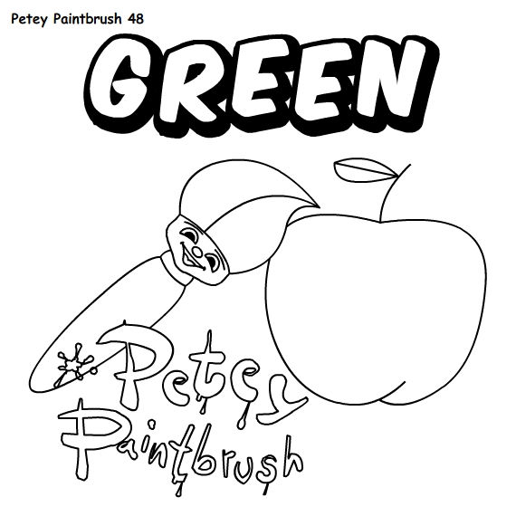 Coloring Pages - Color Green!