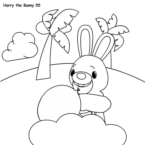 Harry the Bunny Coloring Pages