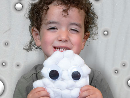 Cotton Ball Ghosts