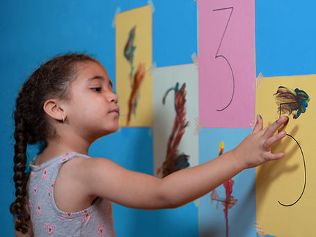 Finger Painting Numbers