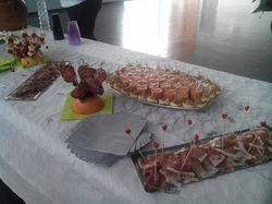 Vin d'honneur - verrine brochette charcuterie