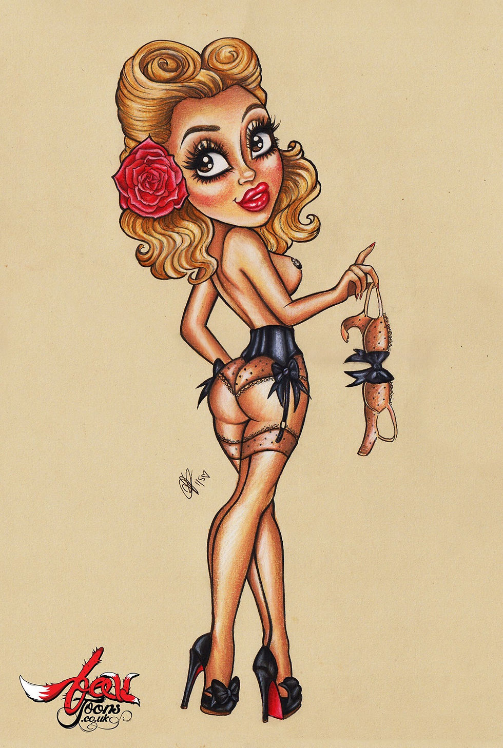 Heather Valentine Pin up Fan Artwork