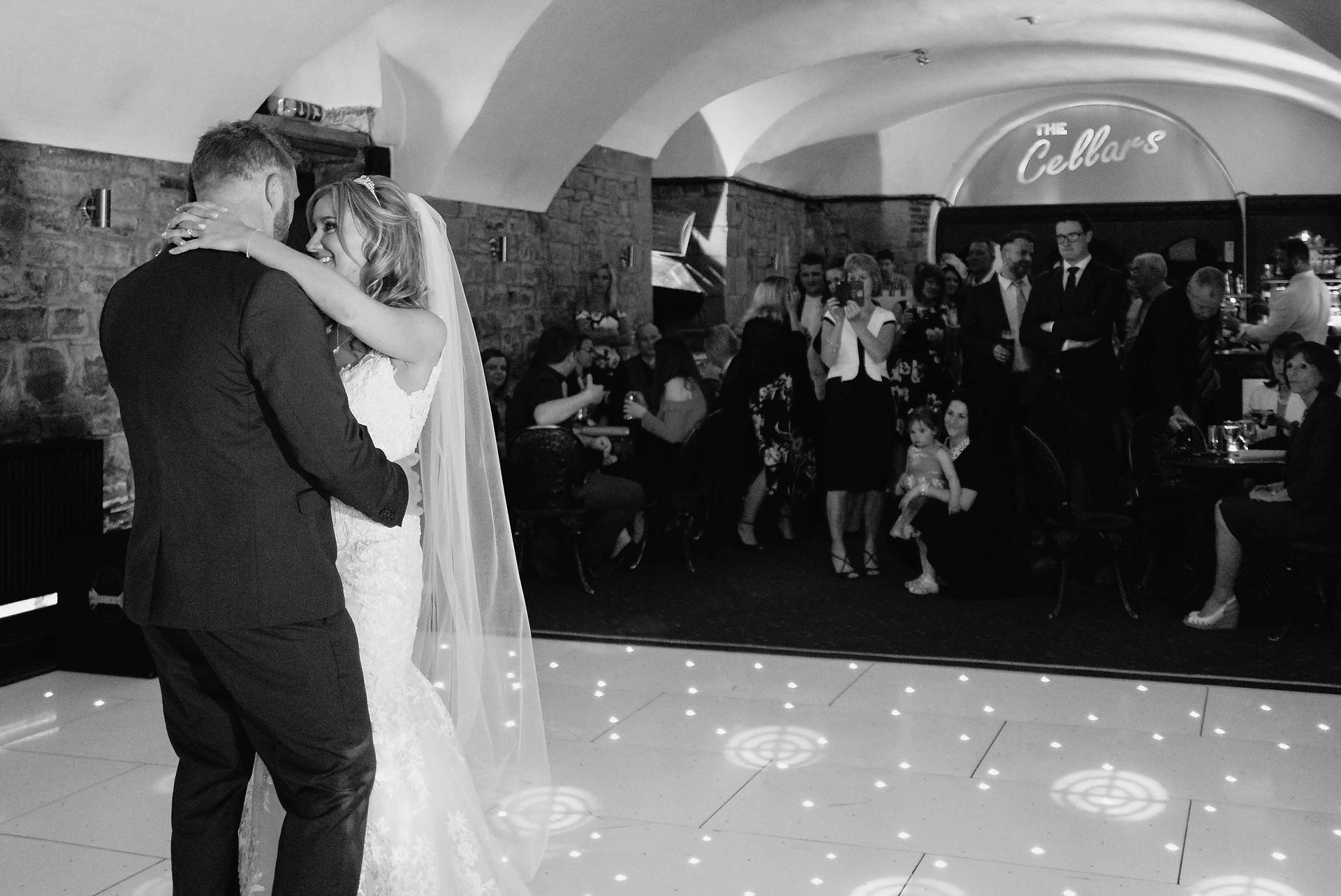 First Dance Downstairs Underground Cellar at Clearwell Castle
