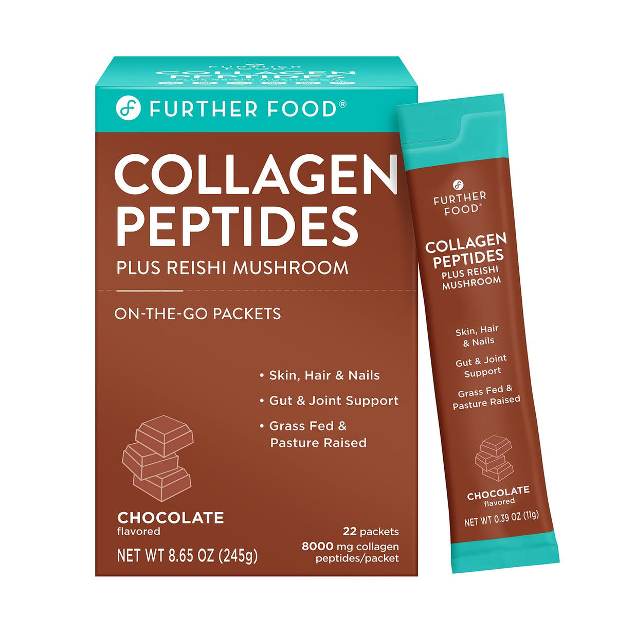 Further Food Chocolate Collagen Peptides Powder