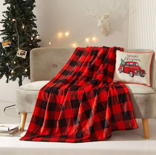 FRAZADA NAVIDAD RED TRUCK | MiTienditabyClaudia