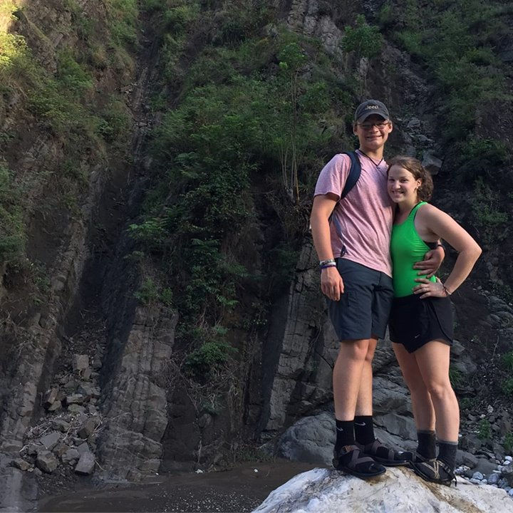 On the Hike.