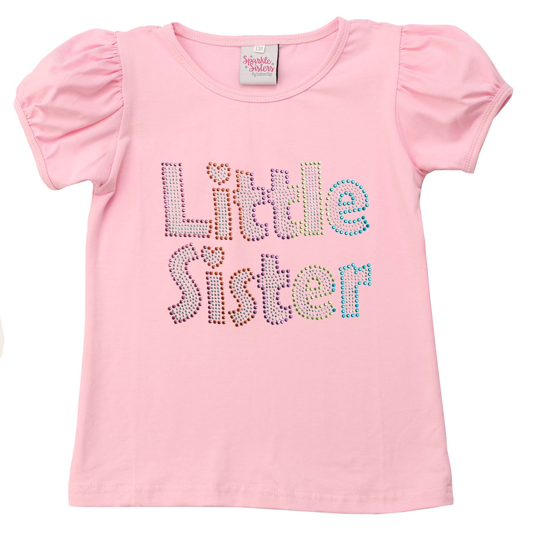 Beaded Little Sister Puff Sleeve Tee WS