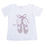 Thumbnail: Lavender Studded Ballet Slippers on Short Sleeve Tee WS