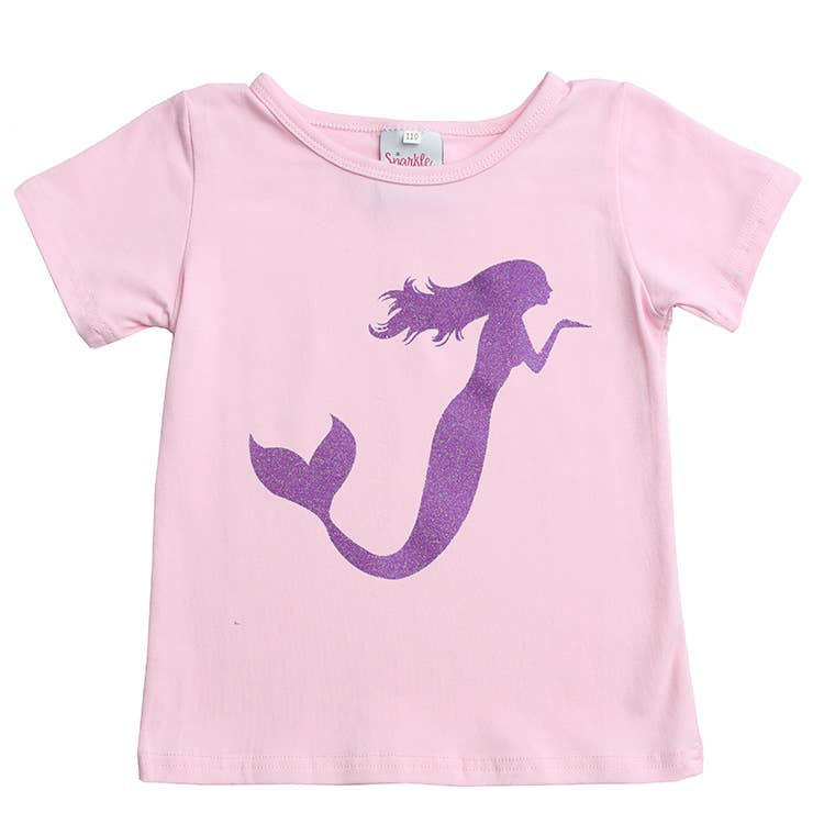 Thumbnail: Lavender Mermaid on Flat Sleeve Shirt WS