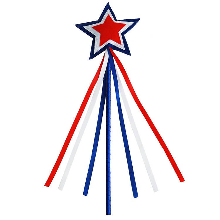 Red White and Blue Star Wand