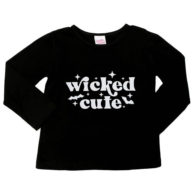 White Wicked Cute Long sleeve Tee WS