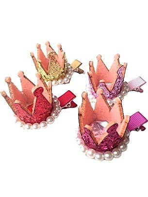 Thumbnail: Pearl Glitter Crown Clip WS