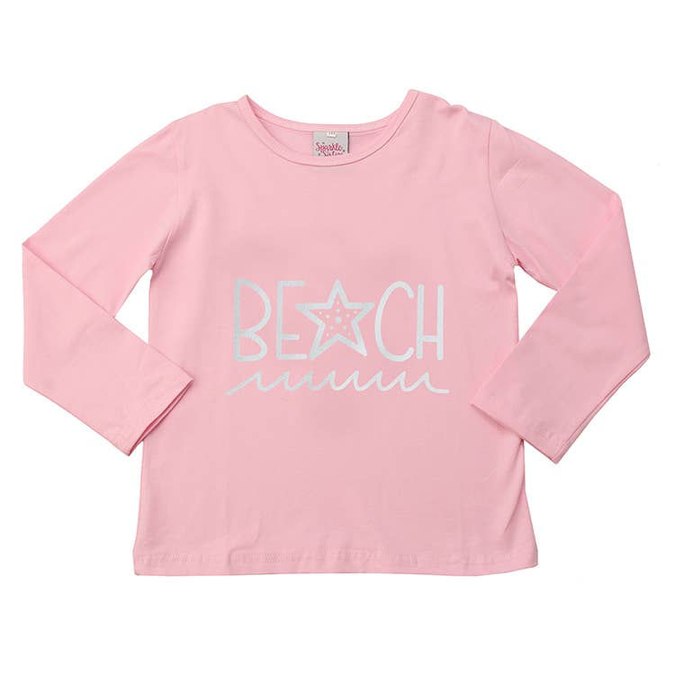 Pink Beach Long Sleeve Shirt WS