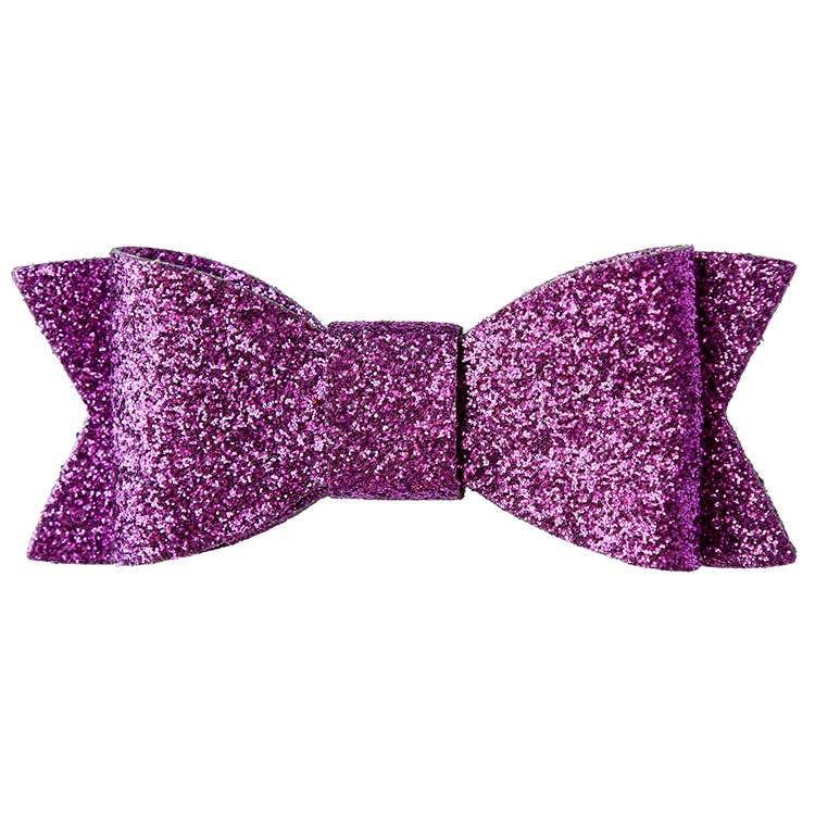 Thumbnail: Glitter Bow Hair Clips WS