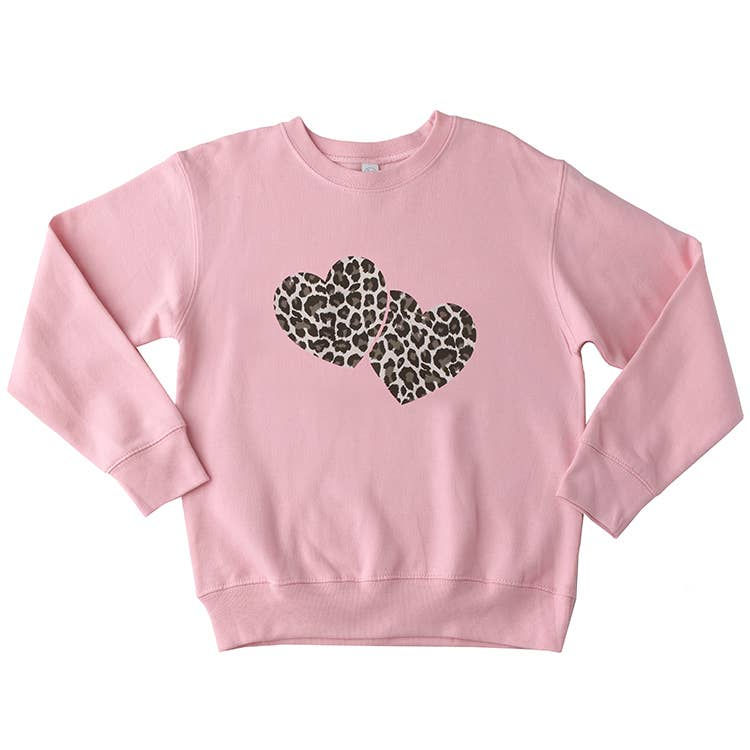 Silver Leopard Heart Sweatshirt WS