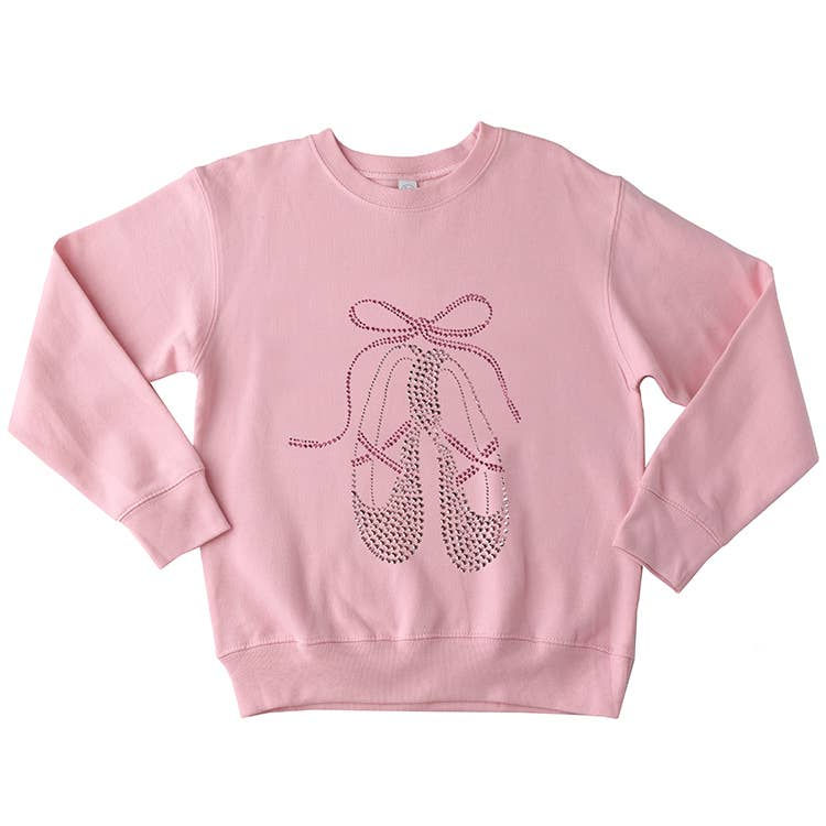 Pink Studded Ballet Sweatshirt WS