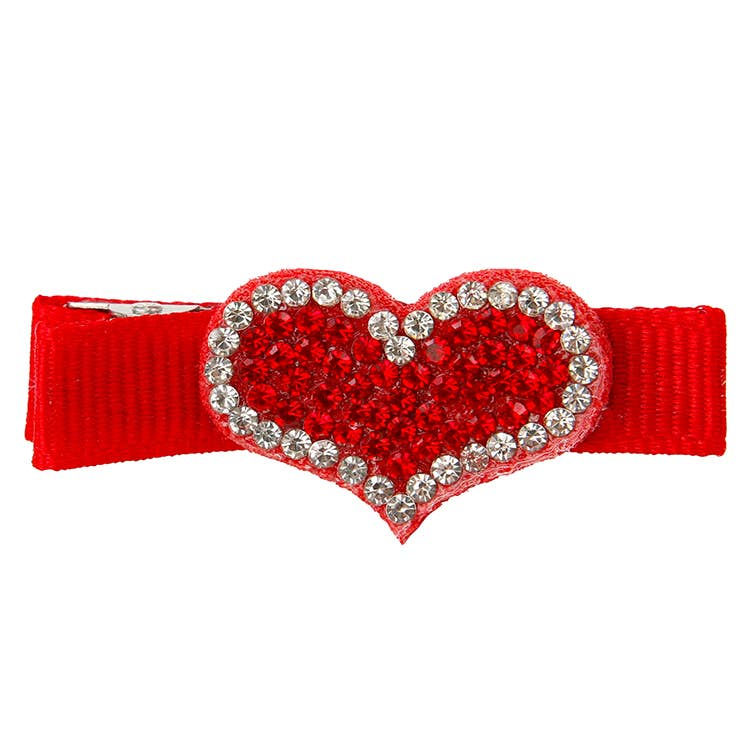 Thumbnail: Rhinestone Heart Clip WS