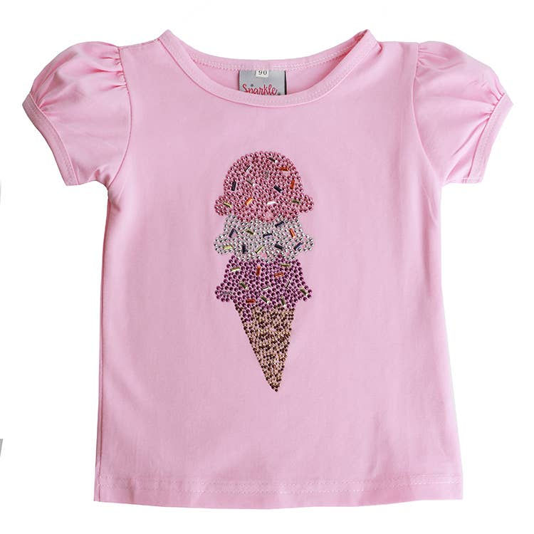 Studded Ice Cream Puff Sleeve Tee WS