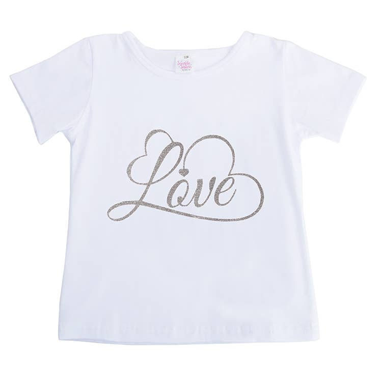 Silver Script Love short Sleeve Tee WS