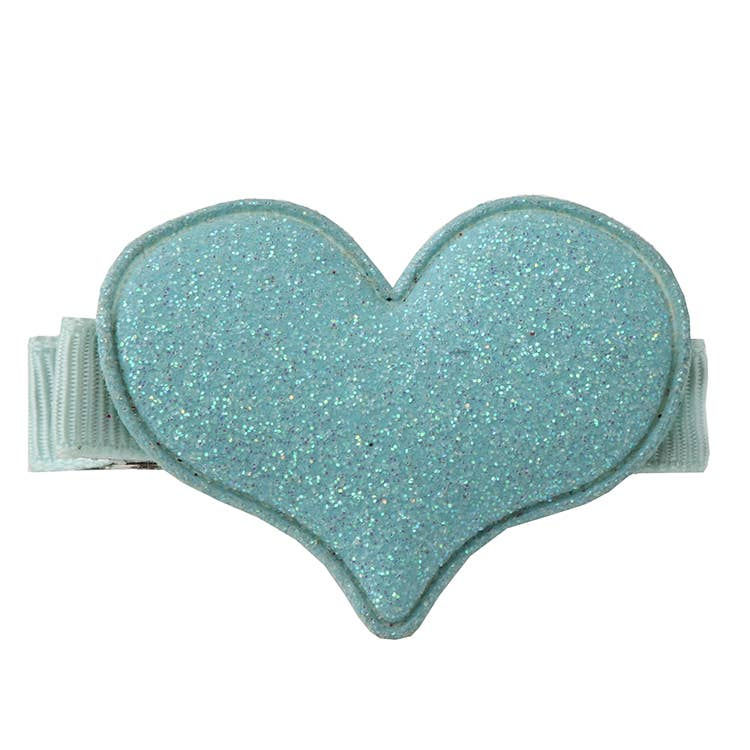 Thumbnail: Sparkle Heart Hair Clips WS