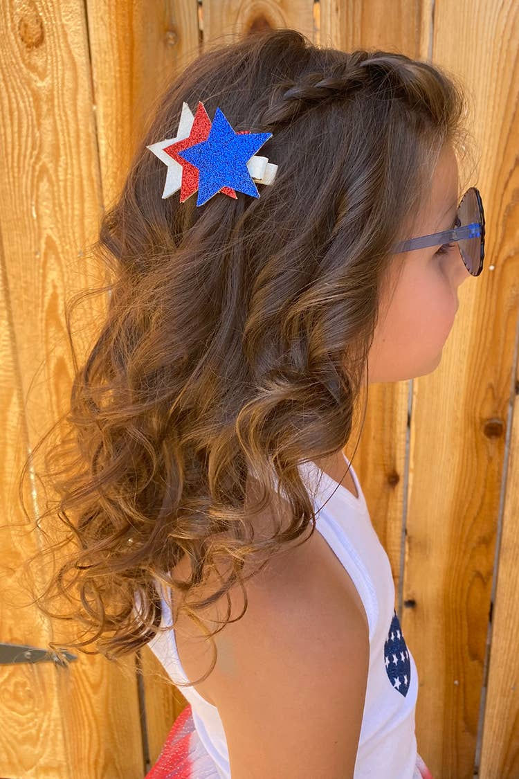 Thumbnail: Triple Star Hair Clips WS