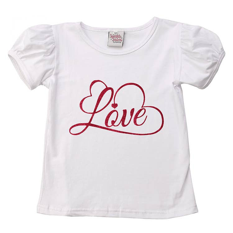 Thumbnail: Hot Pink  Script Love short Sleeve Tee WS