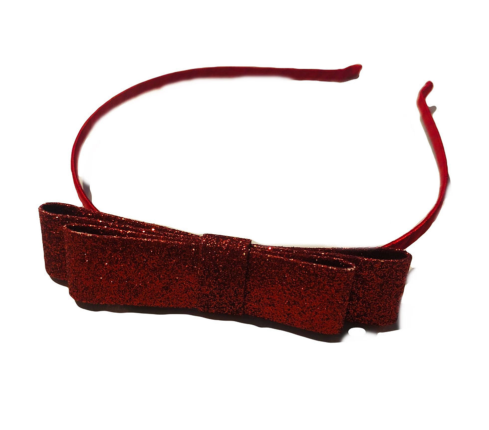 Thumbnail: Double Glitter Bow Headband WS