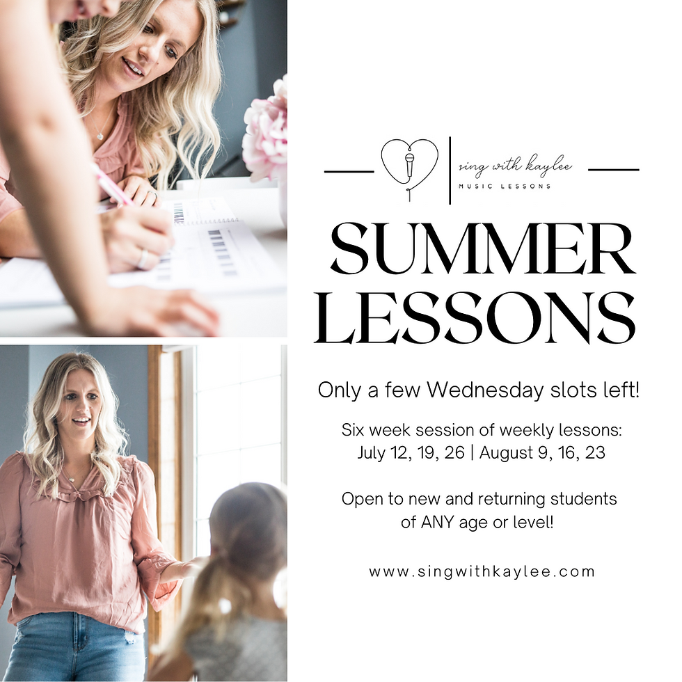 Summer Voice Lessons Calgary