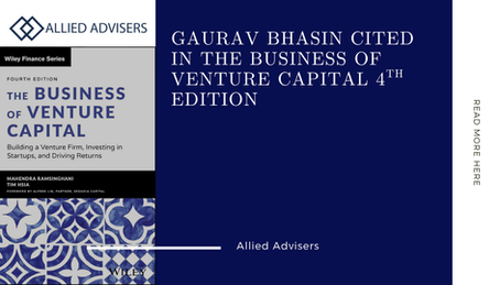 Gaurav Bhasin Cited in The Business of Venture Capital 4th Edition