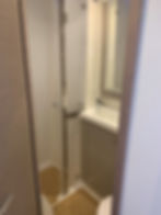 Hourglass Guest Stateroom Shower-Vanity Area