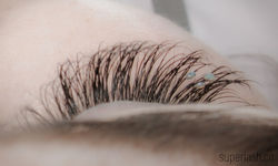 sparkling crystal, eyelash extensions