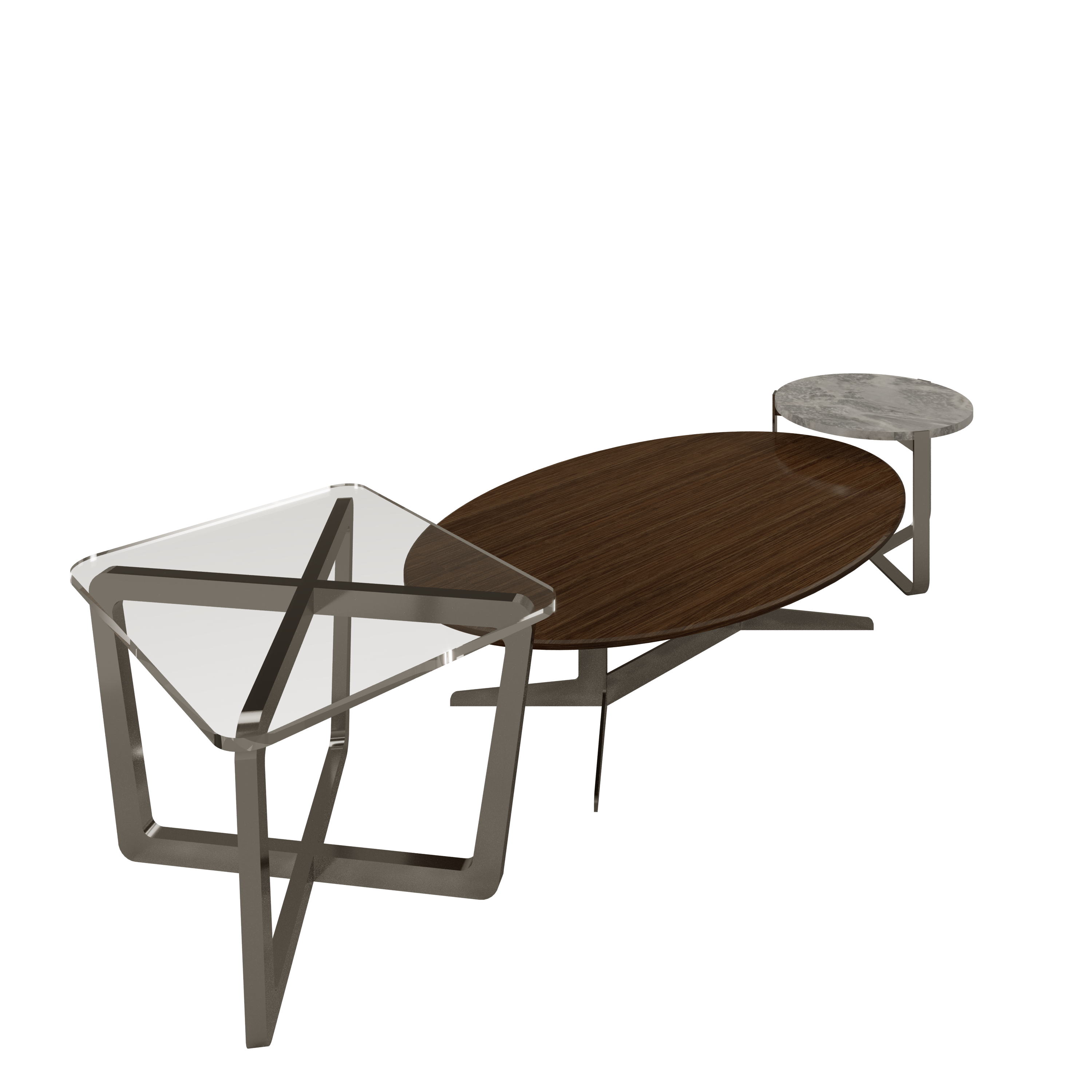 Ensamble de mesas de centro Indira