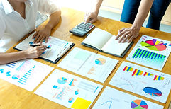 business businessman and woman in meetin