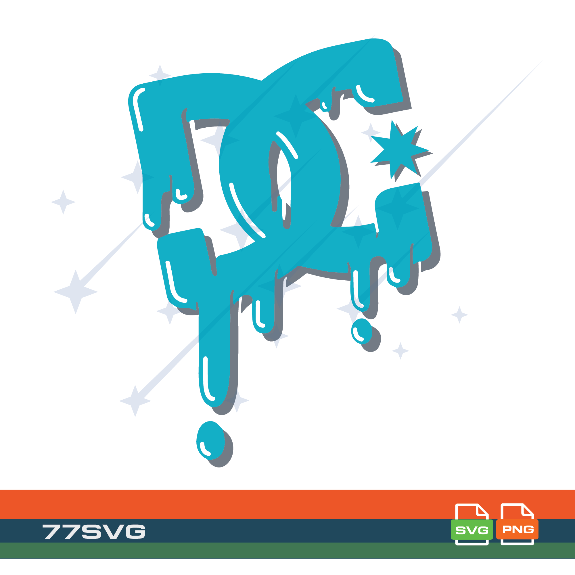 DC SHOE DRIPPING LOGO - DC SHOE SVG -DC SHOE PNG