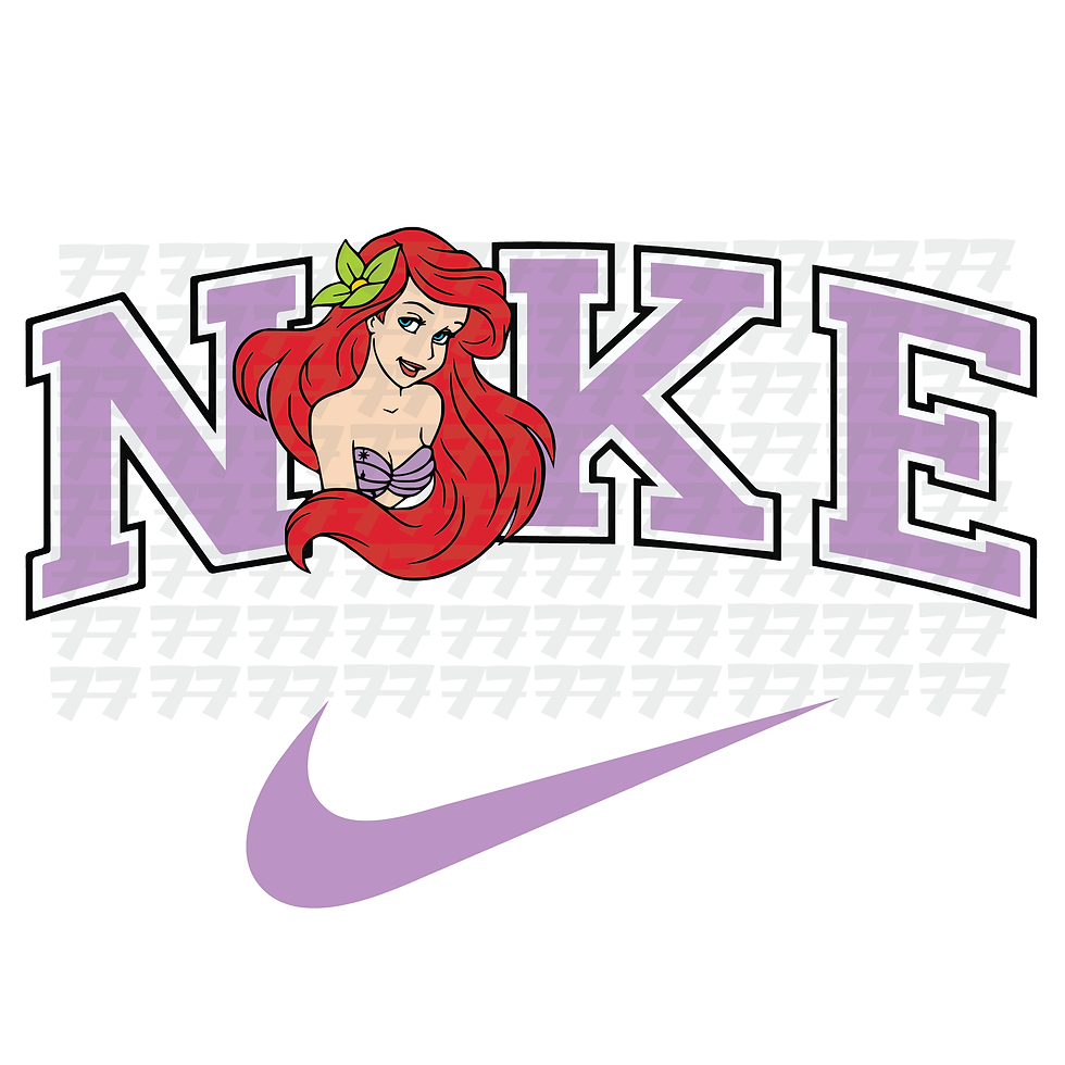 Thumbnail: NIKE ARIEL MERMAID - SVG and PNG - DISNEY PRINCESS