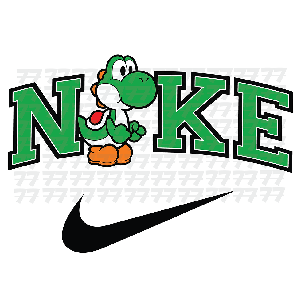 Thumbnail: NIKE YOSHI SVG - NIKE MARIO SVG - MARIO PNG